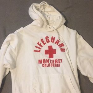 WHITE LIFEGUARD HOODIE